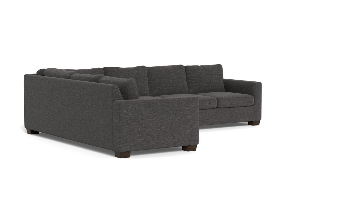 Track 121" Left Corner Sectional - Curious Charcoal