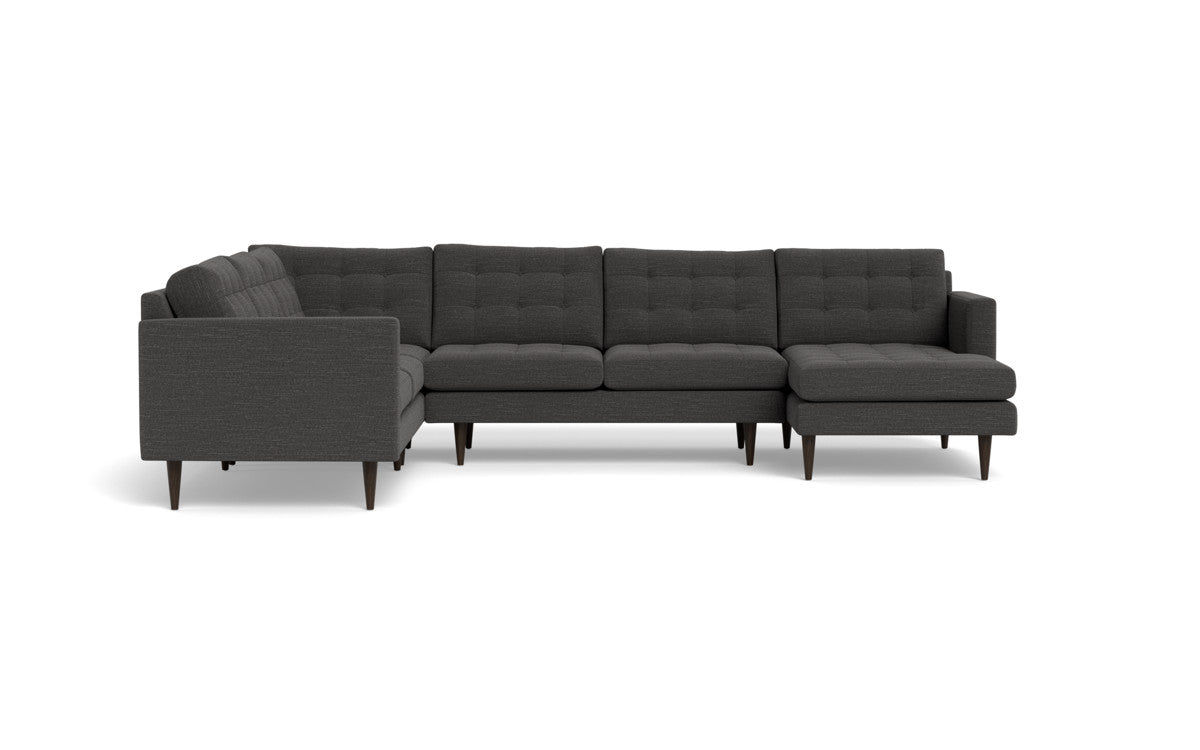 Wallace 130" Corner Sectionals w. Right Chaise - Curious Charcoal