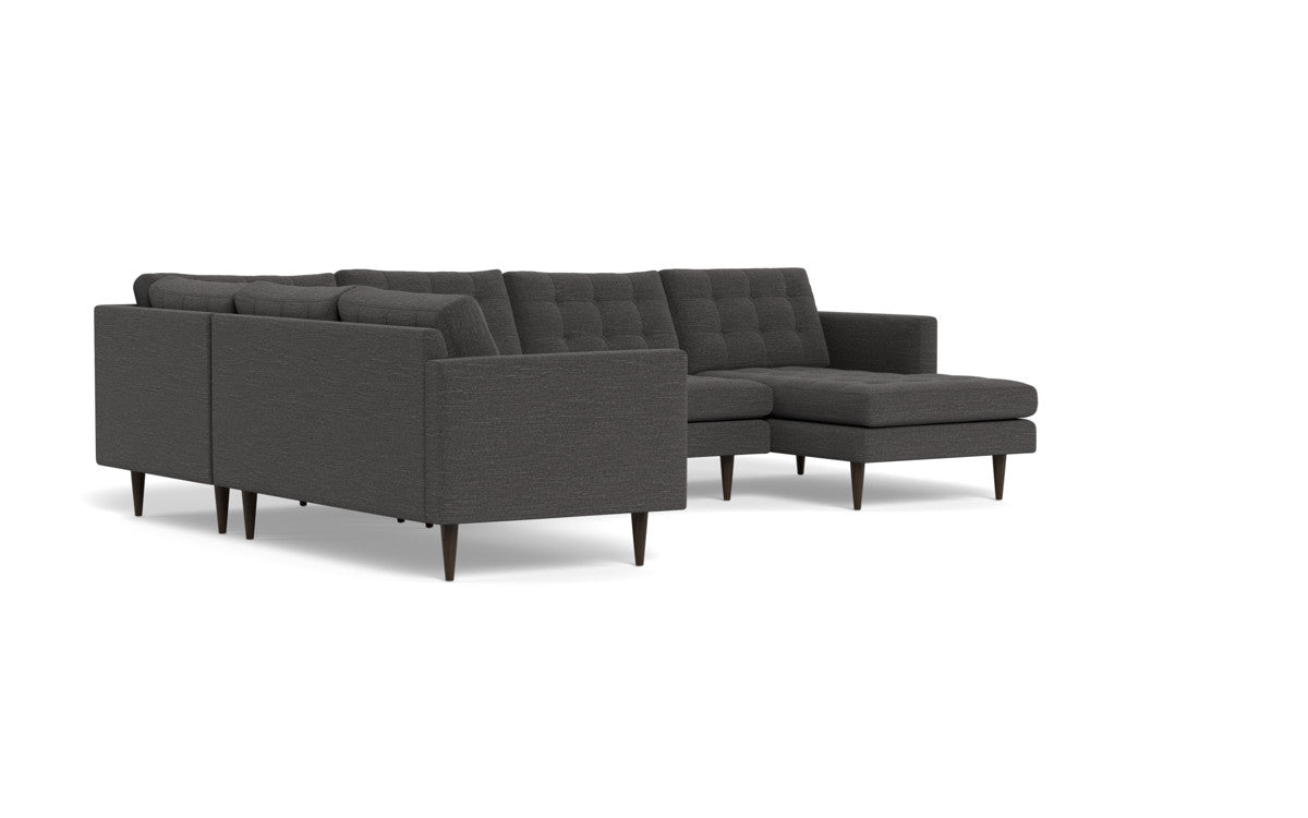 Wallace 130" Corner Sectionals w. Right Chaise - Curious Charcoal