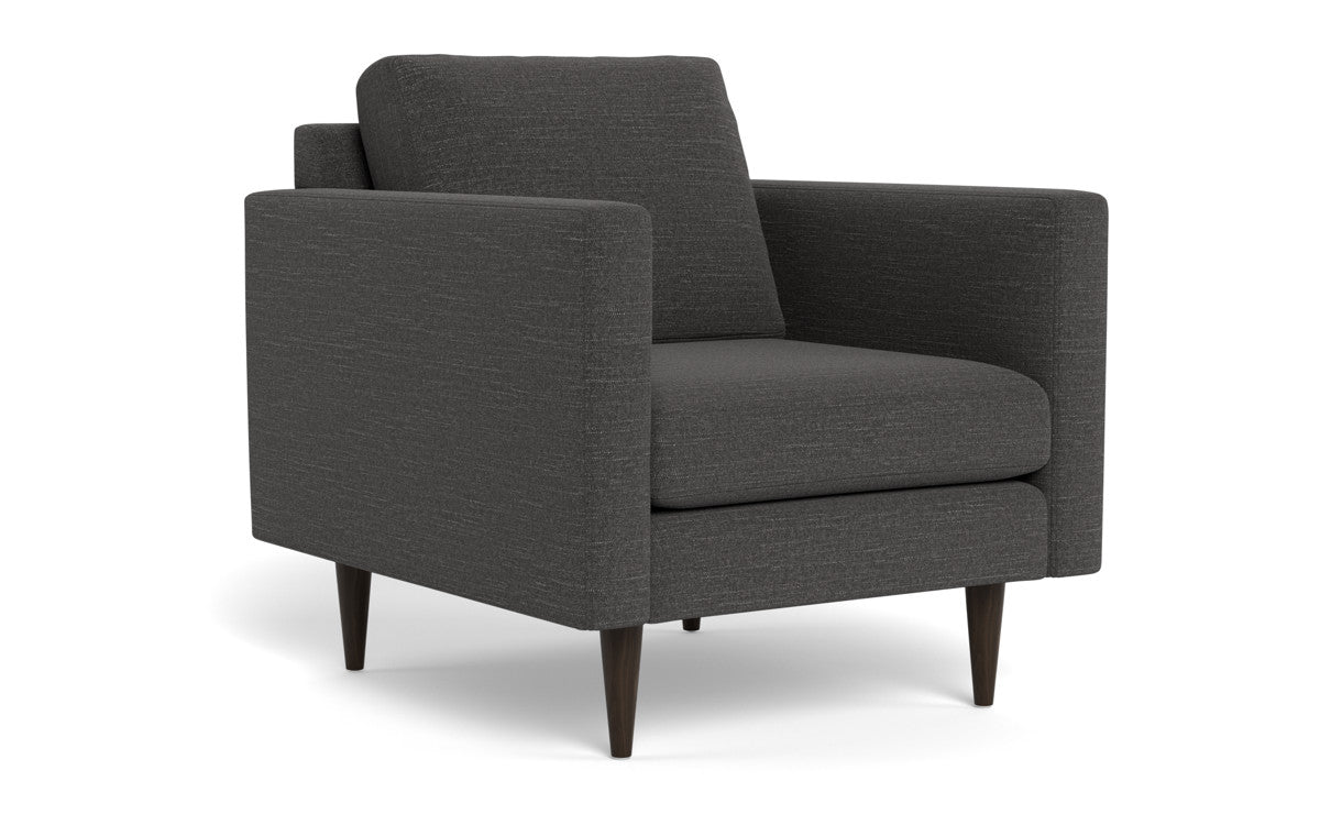 Wallace 34" Untufted Arm Chair - Curious Charcoal