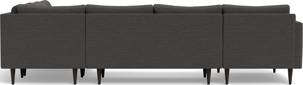 Wallace 130" Untufted Corner Sectionals w. Left Chaise - Curious Charcoal