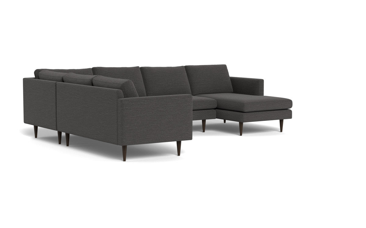 Wallace 130" Untufted Corner Sectionals w. Right Chaise - Cordova Mineral