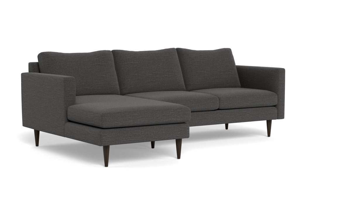 Wallace 98" Untufted Left Chaise Sectional - Curious Charcoal