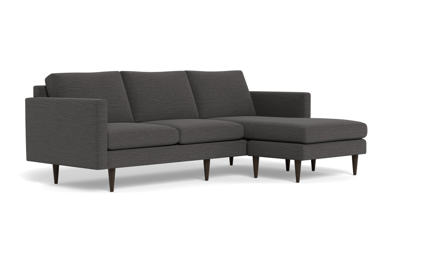 Wallace 98" Untufted Reversible Chaise Sofa - Curious Charcoal