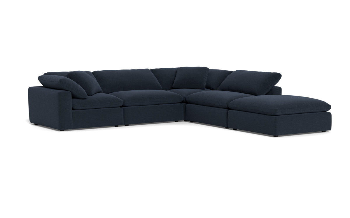 Fluffy 133.5" 4 Piece Sectional w/Otto - Curious Eclipse