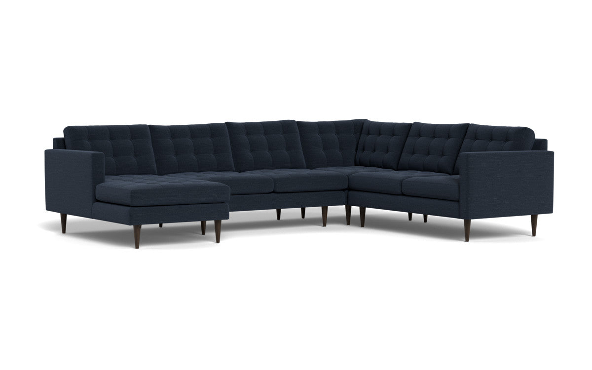Wallace 131" Corner Sectionals w. Left Chaise - Curious Eclipse