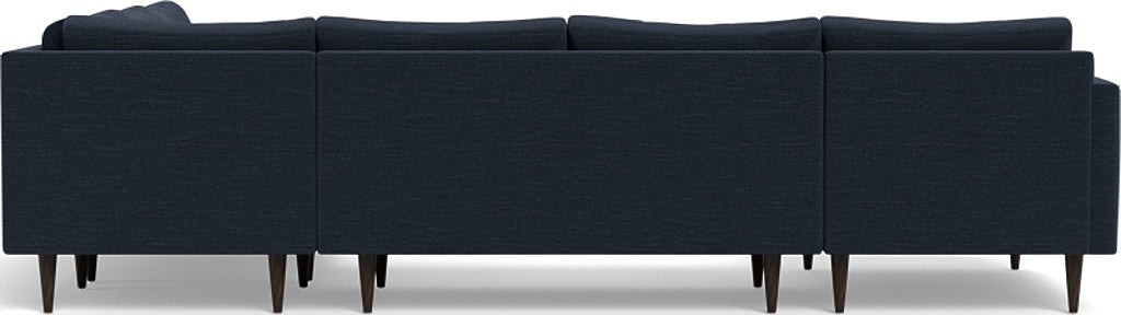 Wallace 130" Untufted Corner Sectionals w. Left Chaise - Curious Charcoal