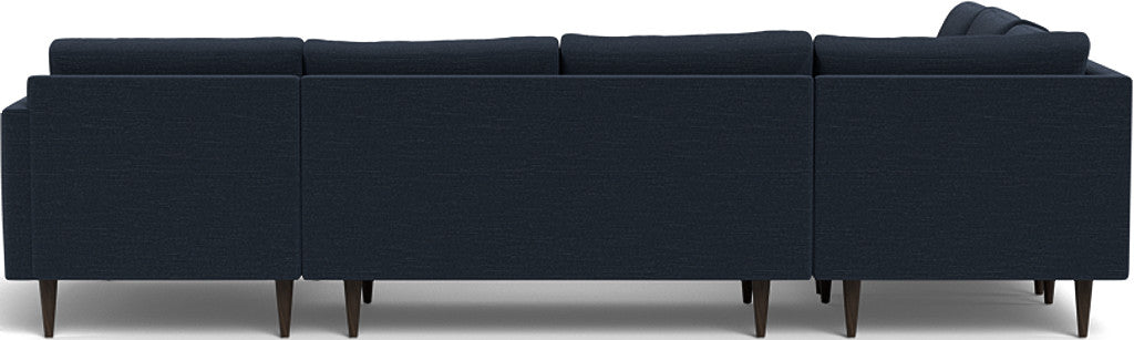 Wallace 130" Untufted Corner Sectionals w. Right Chaise - Curious Eclipse