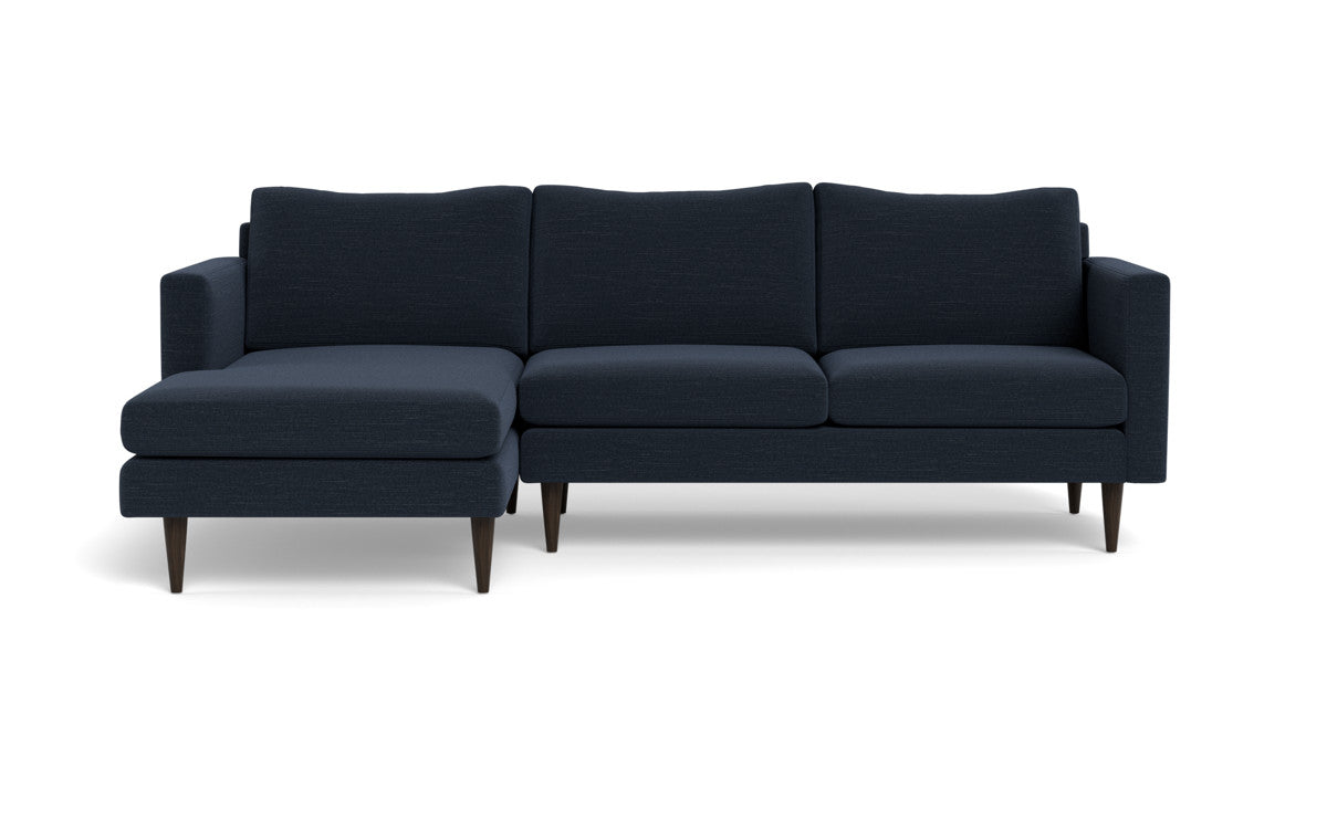 Wallace 98" Untufted Left Chaise Sectional - Curious Charcoal