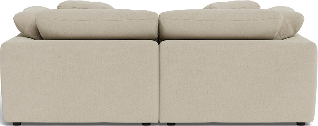 Fluffy 89" 2 Piece Sofa w/Otto - Curious Pearl