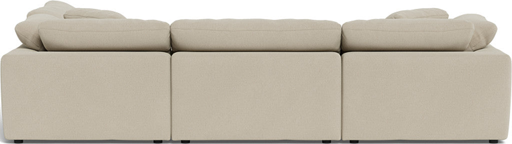 Fluffy 133.5" 4 Piece Sectional w/Otto - Curious Pearl
