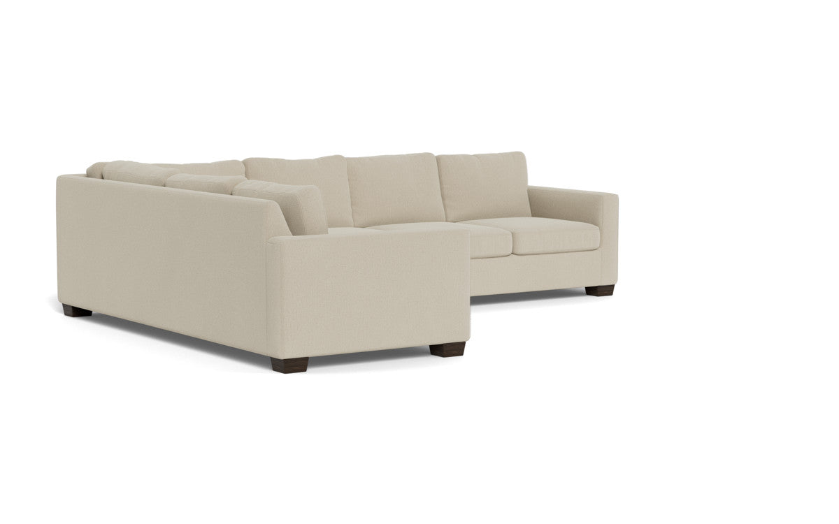 Track 121" Left Corner Sectional - Curious Pearl