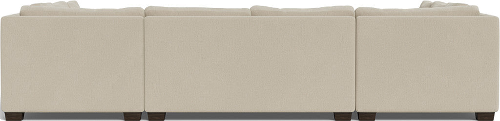 Track 141" Corner Sofa U Sectional - Curious Pearl