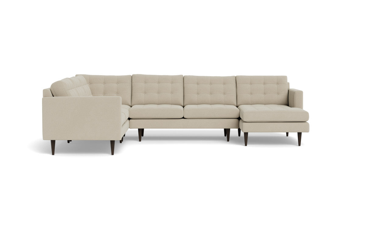Wallace 130" Corner Sectionals w. Right Chaise - Curious Pearl
