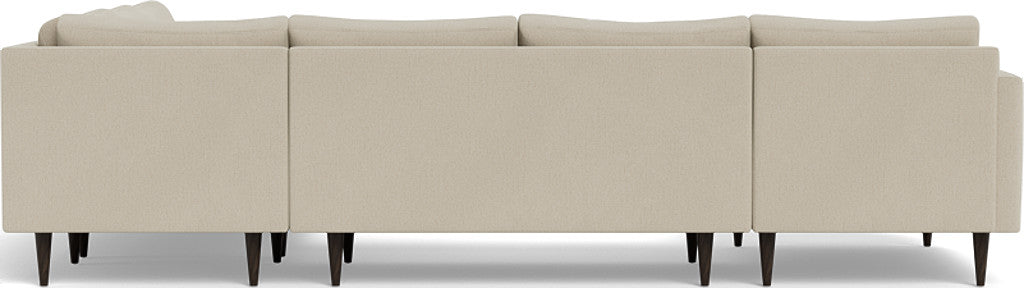Wallace 130" Untufted Corner Sectionals w. Left Chaise - Curious Pearl