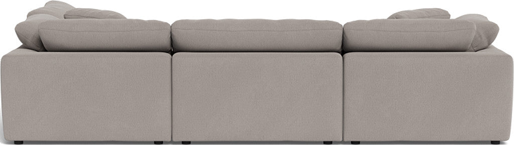 Fluffy 133.5" 4 Piece Sectional w/Otto - Curious Silverpine