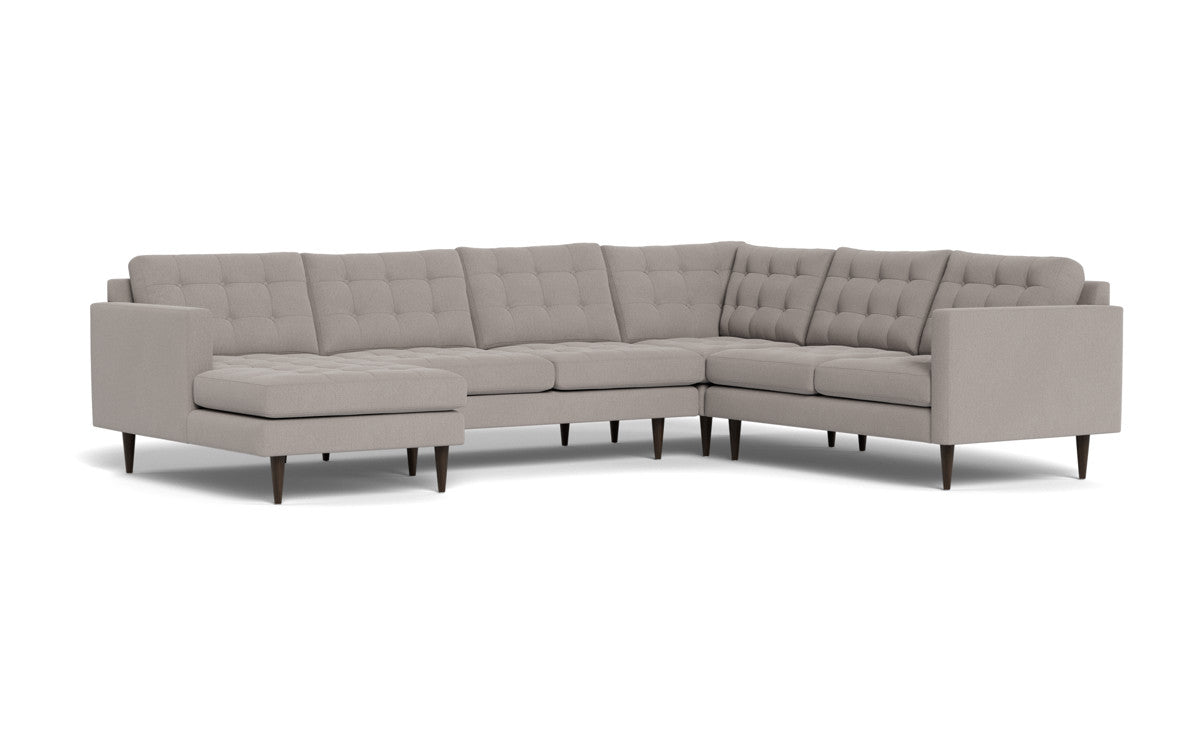 Wallace 131" Corner Sectionals w. Left Chaise - Curious Silverpine