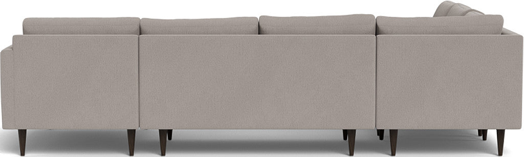Wallace 130" Untufted Corner Sectionals w. Right Chaise - Curious Pearl