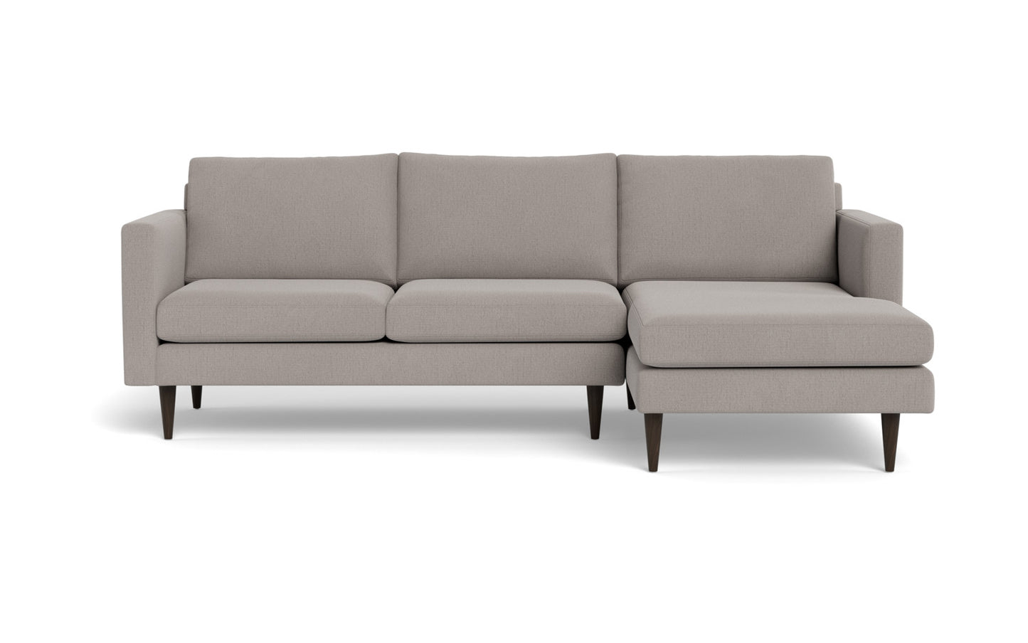 Wallace 98" Untufted Right Chaise Sectional - Curious Pearl