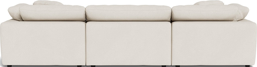 Fluffy 133.5" 3pc Sofa - Curious Snow