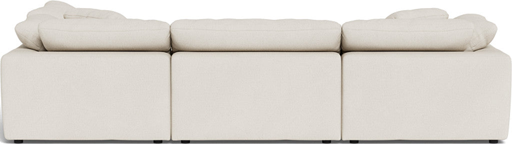 Fluffy 133.5" 4 Piece Sectional w/Otto - Curious Snow