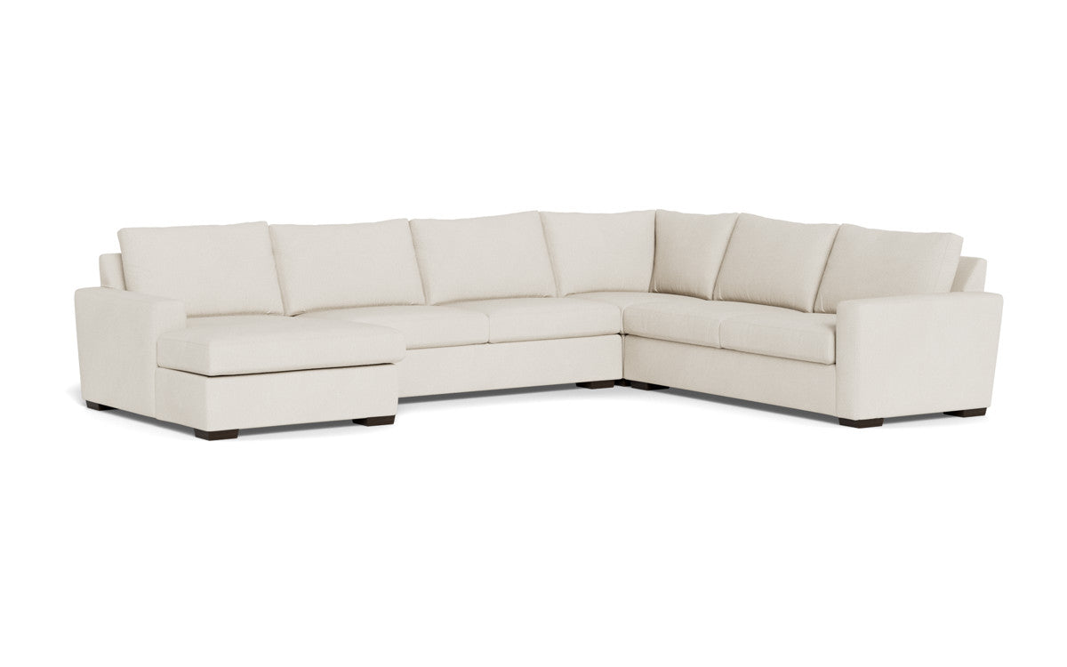 Mesa 156" Corner Sectionals w. Left Chaise - Curious Snow