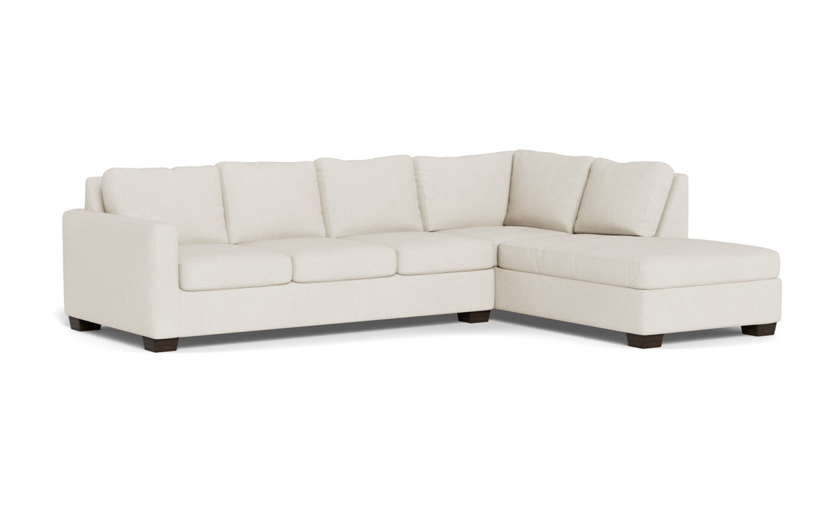 Track 121" Right Chaise Sleeper Sectional - Curious Snow