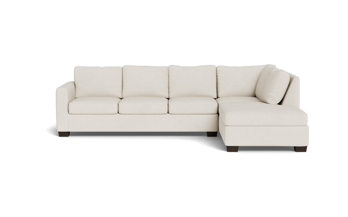 Track 121" Right Chaise Sleeper Sectional - Curious Snow