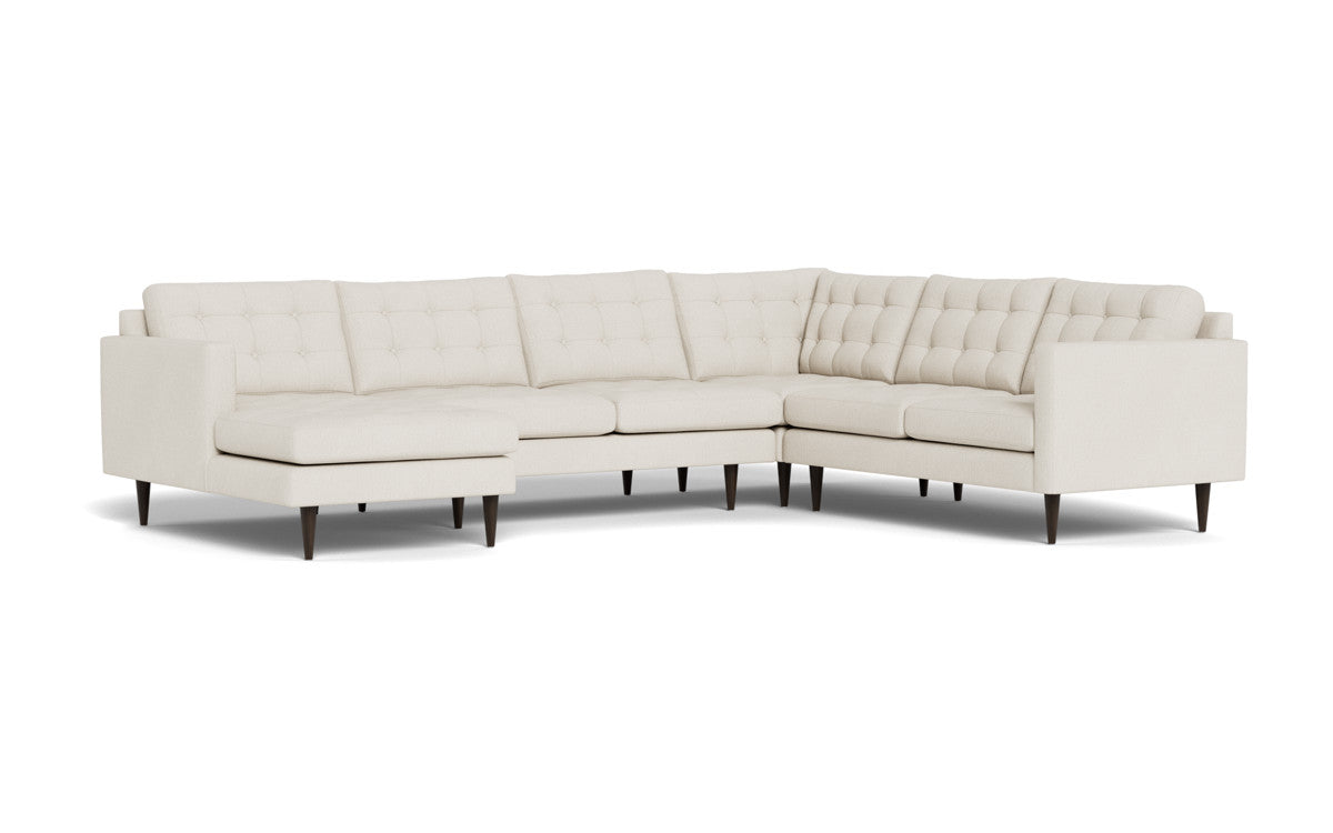 Wallace 131" Corner Sectionals w. Left Chaise - Curious Snow
