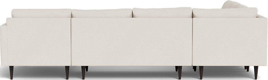 Wallace 130" Untufted Corner Sectionals w. Right Chaise - Curious Snow