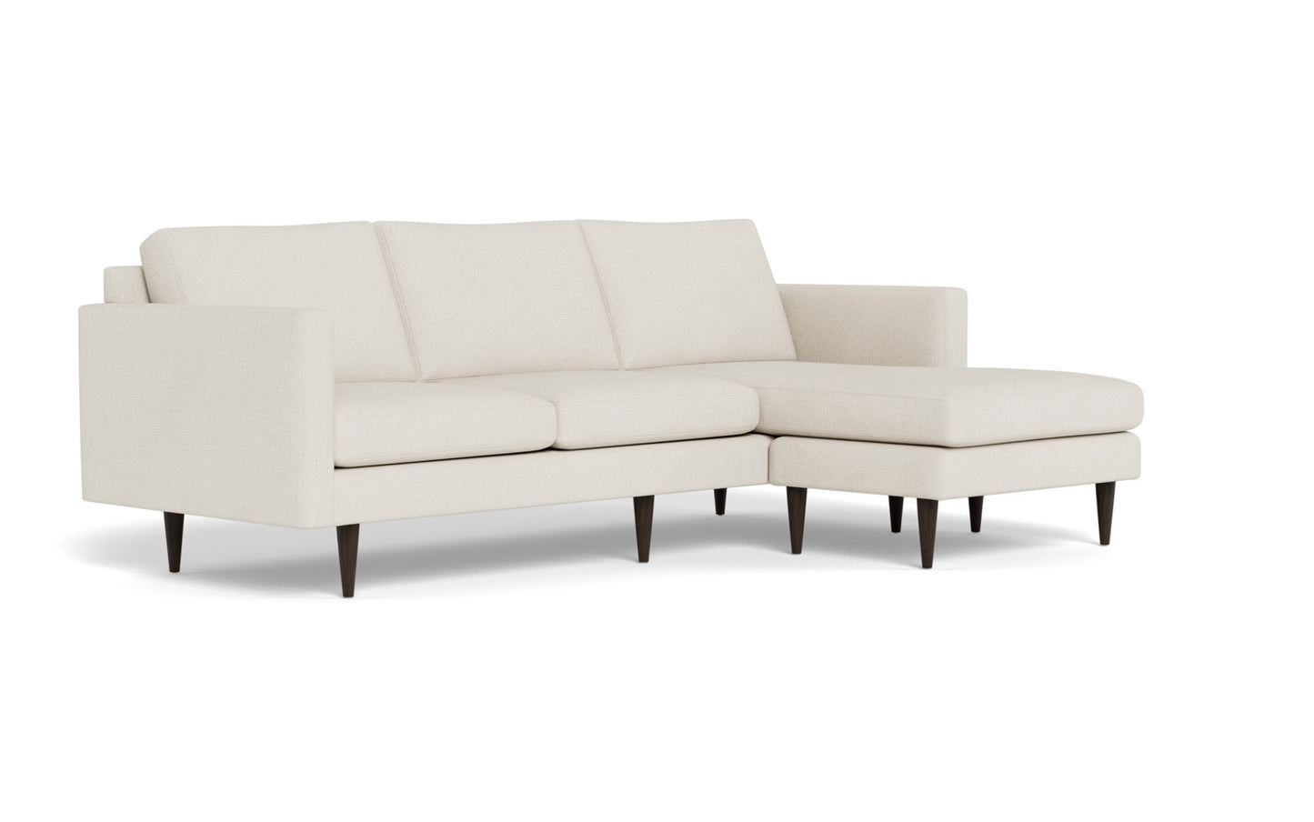 Wallace 98" Untufted Reversible Chaise Sofa - Curious Snow