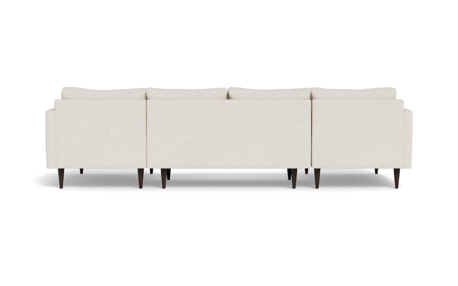 Wallace 126" Untufted Double Chaise U Sectional - Curious Silverpine
