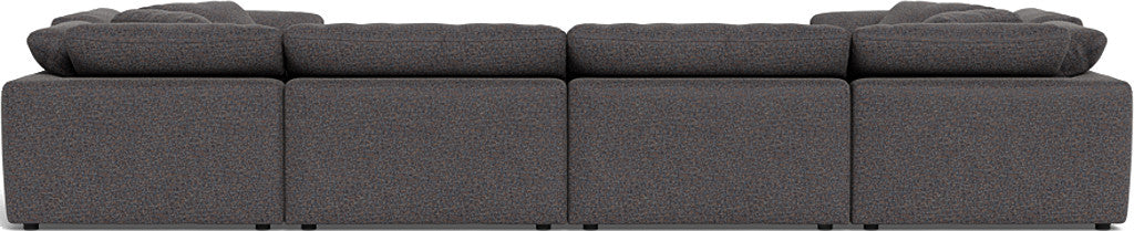 Fluffy 178" 4 Corner U Sectional - Camila Smoke