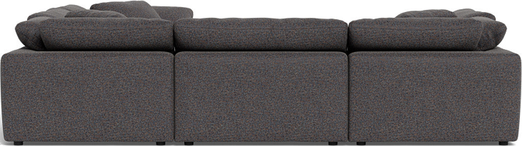 Fluffy 133.5" 6 Piece Sectional W/Ottoman - Cordova Eclipse