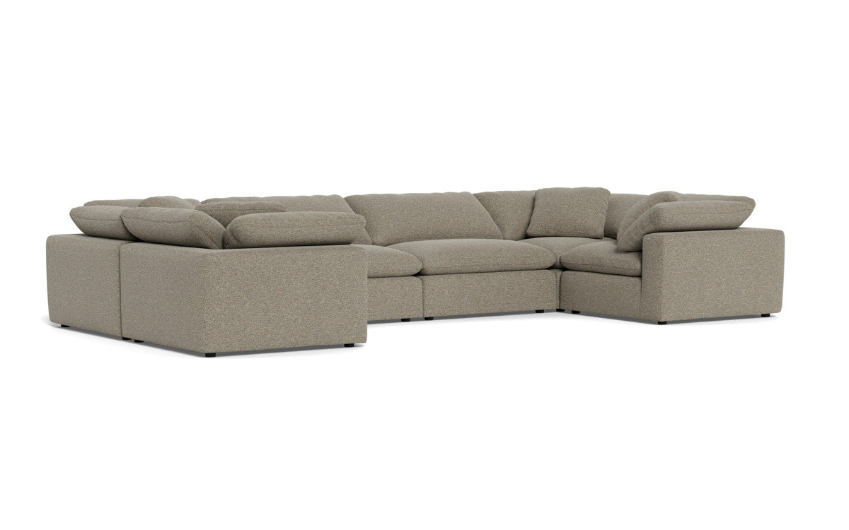 Fluffy 178" 4 Corner U Sectional - Cordova Mineral