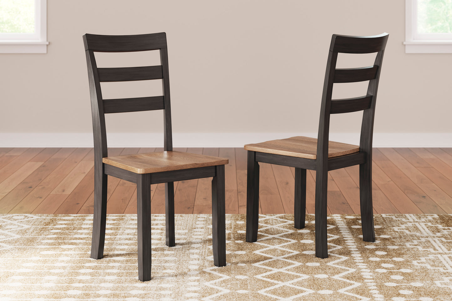 Georgina Side Chairs (set of 2) - Natural Brown