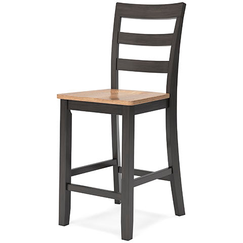 Georgina Counter Stools (set of 2) - Natural Brown