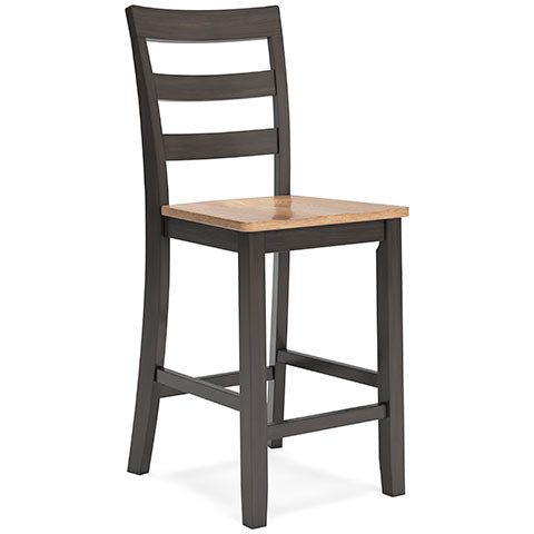 Georgina Counter Stools (set of 2) - Natural Brown
