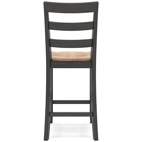 Georgina Counter Stools (set of 2) - Natural Brown