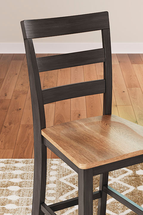 Georgina Counter Stools (set of 2) - Natural Brown