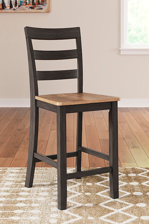 Georgina Counter Stools (set of 2) - Natural Brown