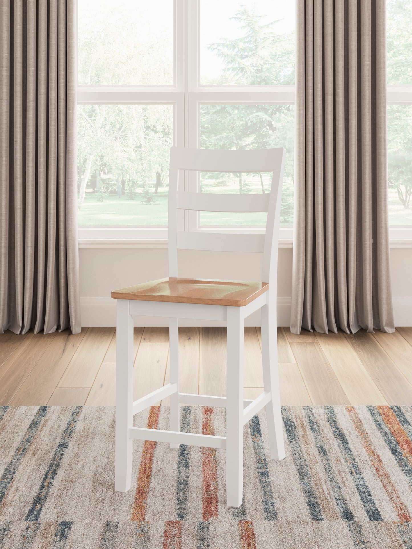 Georgina Counter Stools (set of 2) - Natural White