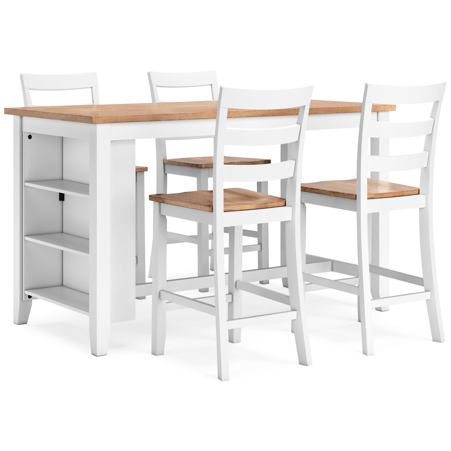 Georgina Counter Stools (set of 2) - Natural Brown