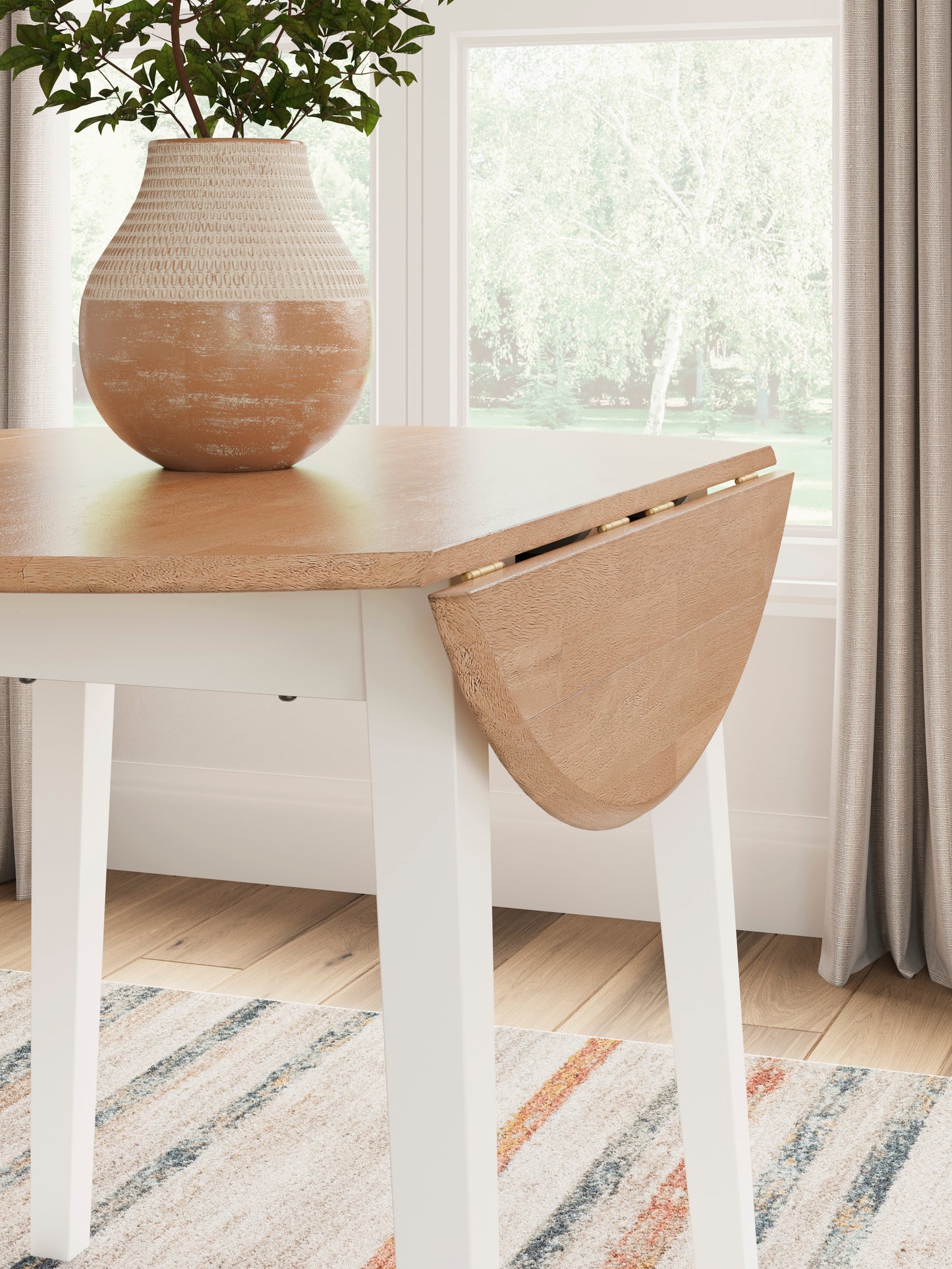 Georgina Round Table - Natural White