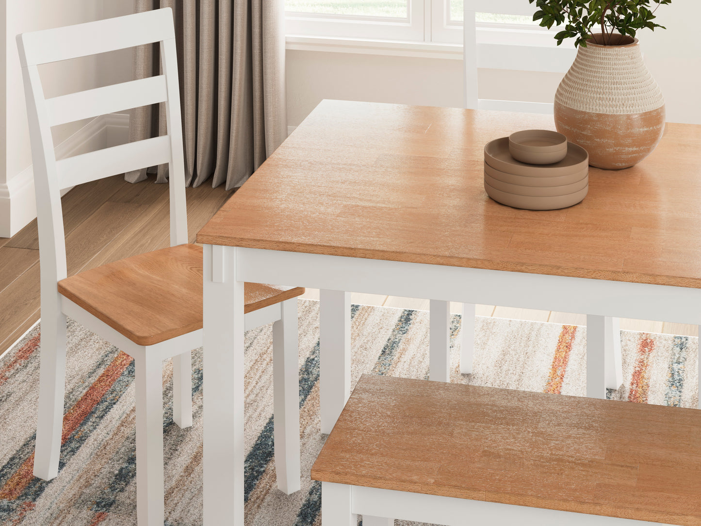 Georgina 6pc Dining Set - Natural Brown
