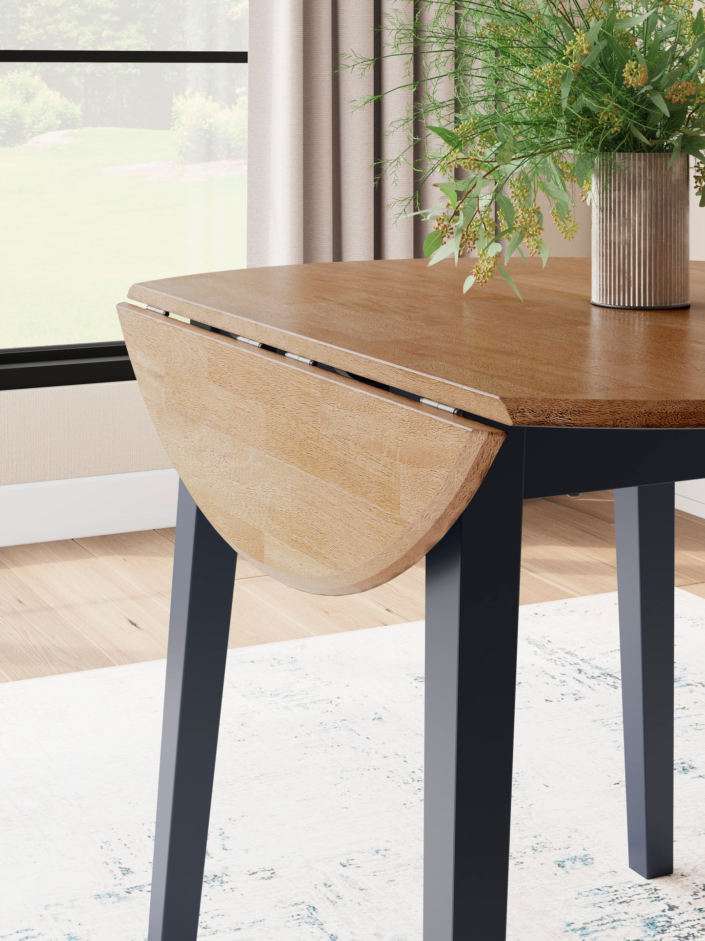Georgina Round Table - Natural Blue