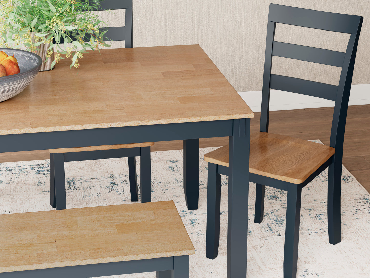 Georgina 6pc Dining Set - Natural White