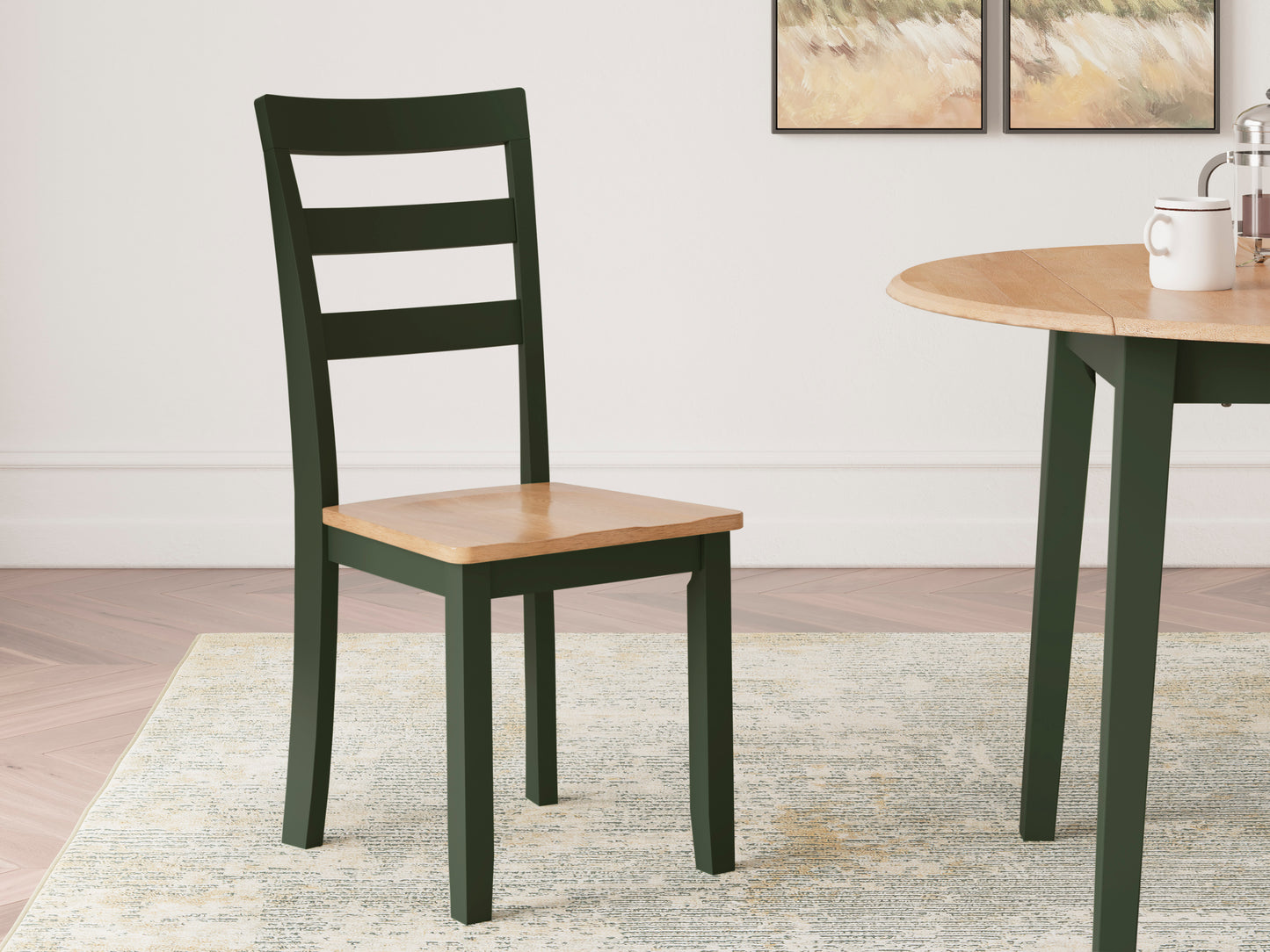 Georgina Side Chairs (set of 2) - Natural Green