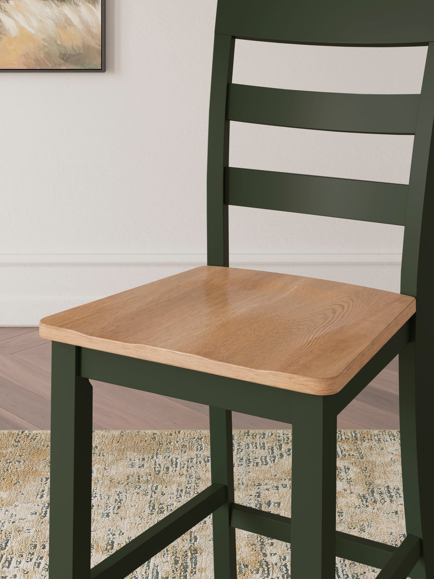 Georgina Counter Stools (set of 2) - Natural Green