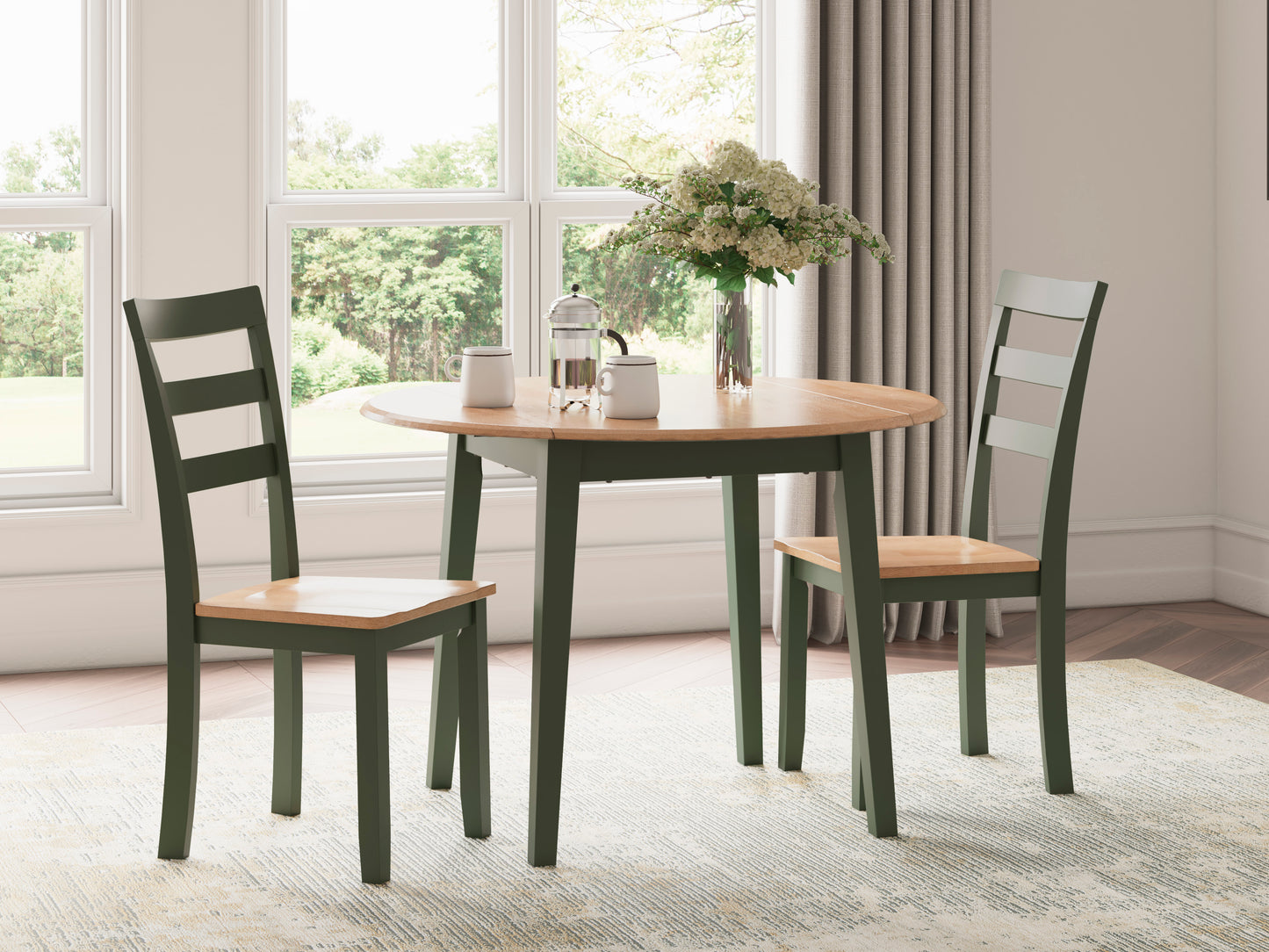 Georgina Round Table - Natural Blue